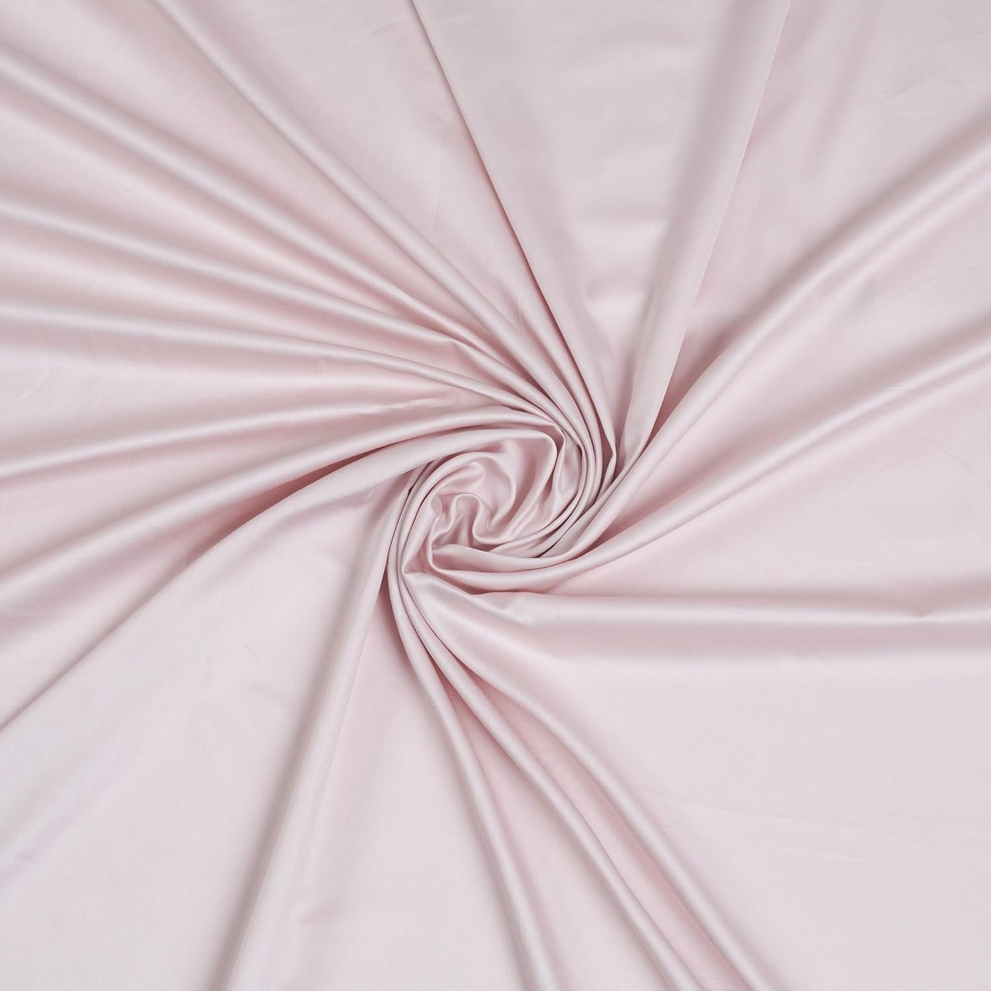 Living Leisure 600 Thread Count Cotton Satin Flat Bedsheet Set with 2 Pillowcases, Pink, Queen