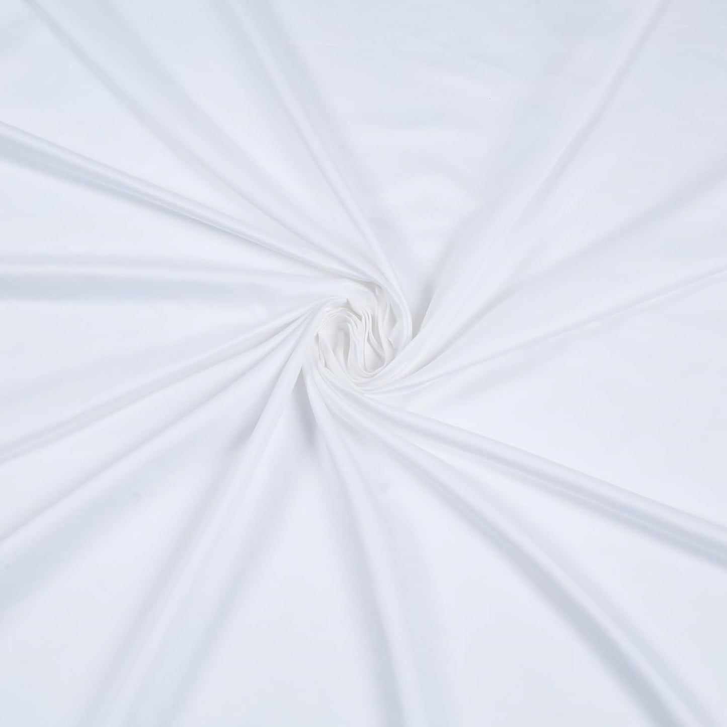 Living Leisure 600 Thread Count Cotton Satin Flat Bedsheet Set with 2 Pillowcases, White, Queen