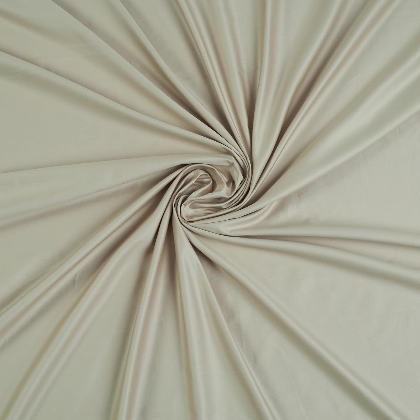 Living Leisure 600 Thread Count Cotton Satin Flat Bedsheet Set with 2 Pillowcases, Champagne, King